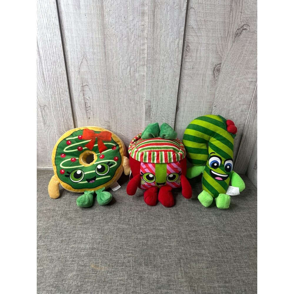 Holiday Time Walmart Sweet Treats Christmas Donut Candy Cane Present Plush Set - Picture 1 of 16